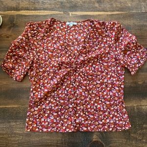 Madewell Floral Top